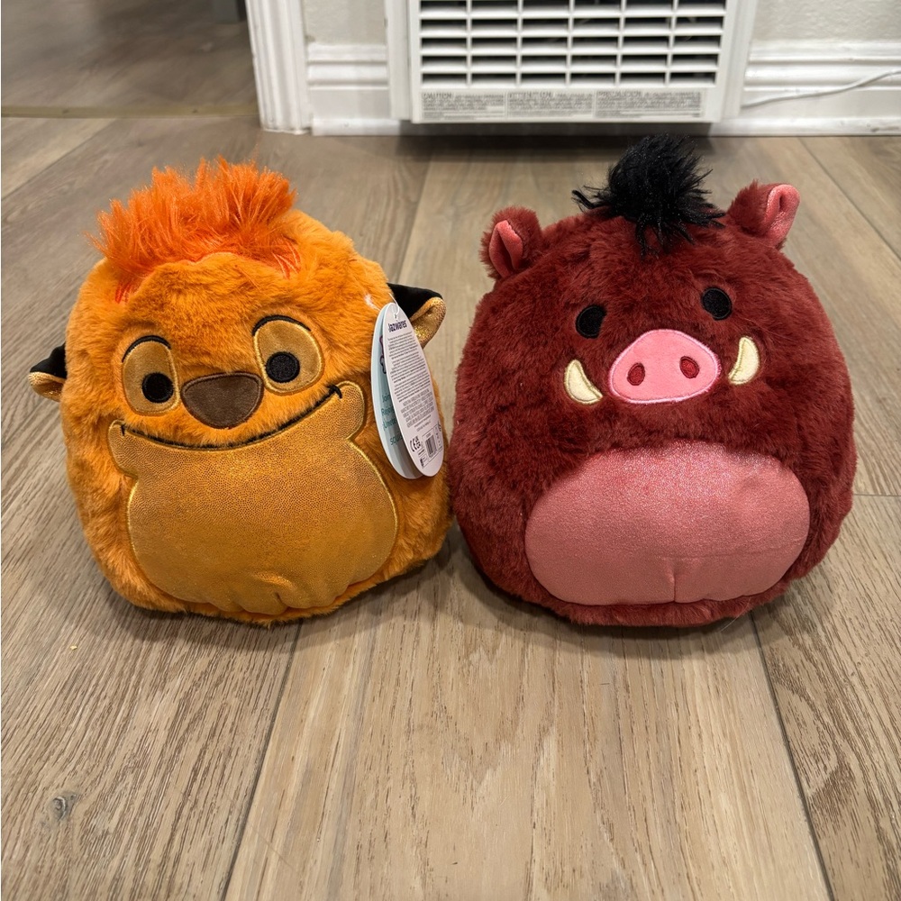 Disney Plush Timon and Pumbaa Toy Set. Lion King 30 years.